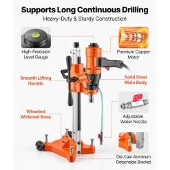 VEVOR Diamond Core Drilling Machine, Max 8