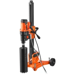 VEVOR Diamond Core Drilling Machine, 0.8-12 in Drilling Capacity, Dry/Wet Concrete Core Drill Rig with 12 Drill Bits,  Tiltable Stand & Wheeled Base, 3200W 800RPM/430RPM, UNC1 1/4–7 Thread