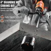 VEVOR Diamond Core Drilling Machine, 4in Handheld Wet Concrete Core Drill Rig, 1100-2400RPM Two Speed & 1-1/4" Thread & 2 Bubble Levels, 3-4in Drilling Diameter for Concrete Brick Block Stone, 1500W