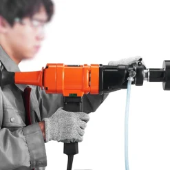 VEVOR Diamond Core Drilling Machine, 4in Handheld Wet Concrete Core Drill Rig, 1100-2400RPM Two Speed & 1-1/4