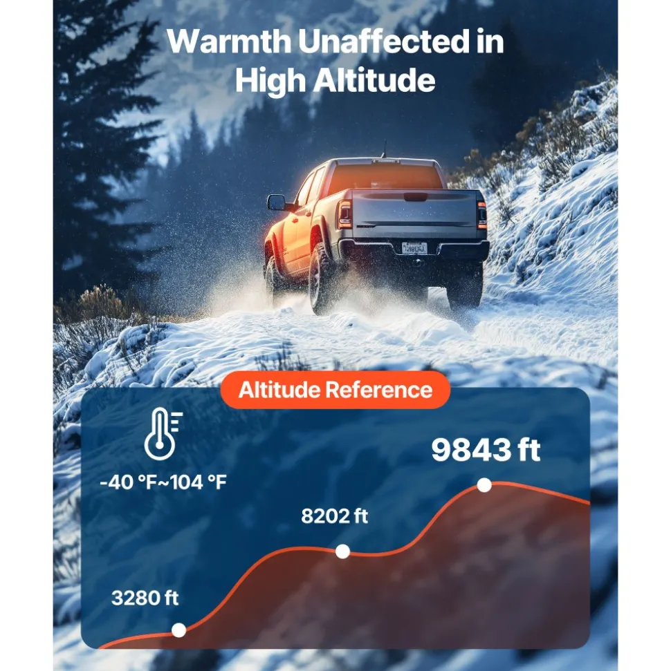 VEVOR Diesel Air Heater, 8 kW DC12-24V, Fast Heating Diesel Parking Heater with Remote Control and Color Digital Display, 10L Fuel Tank, Low Noise, Voice Announcement, for RV, Truck, Boat and Trailer