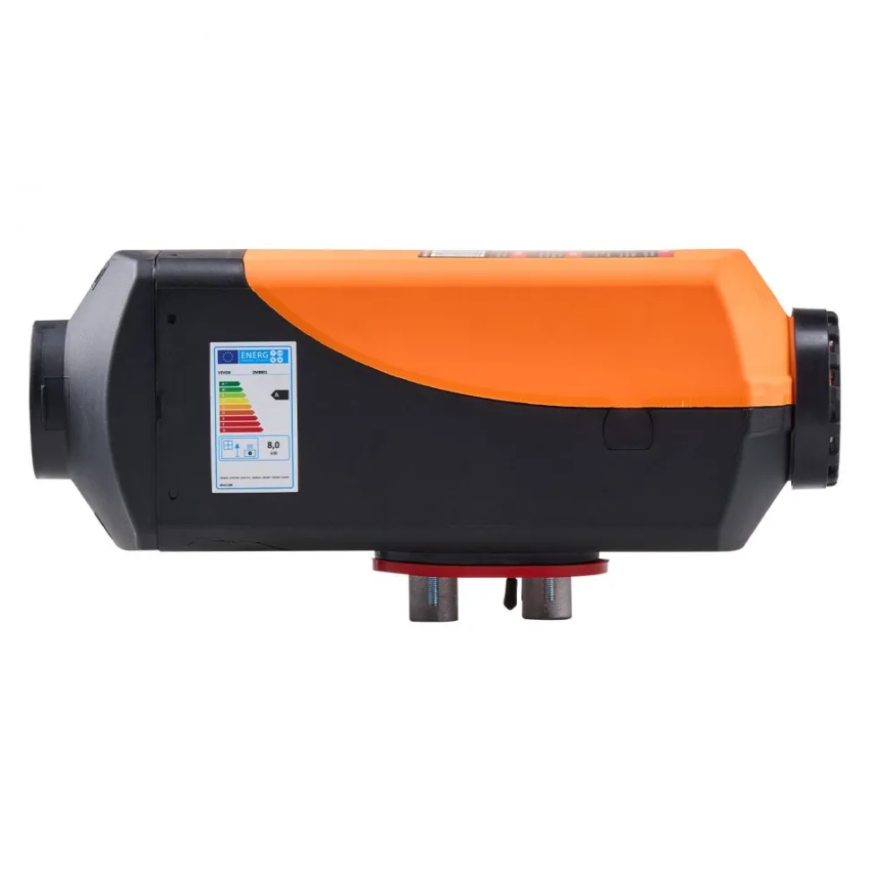 VEVOR Diesel Air Heater, 8 kW DC12-24V, Fast Heating Diesel Parking Heater with Remote Control and Color Digital Display, 10L Fuel Tank, Low Noise, Voice Announcement, for RV, Truck, Boat and Trailer