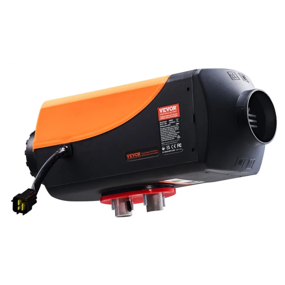 VEVOR Diesel Air Heater, 8 kW DC12-24V, Fast Heating Diesel Parking Heater with Remote Control and Color Digital Display, 10L Fuel Tank, Low Noise, Voice Announcement, for RV, Truck, Boat and Trailer