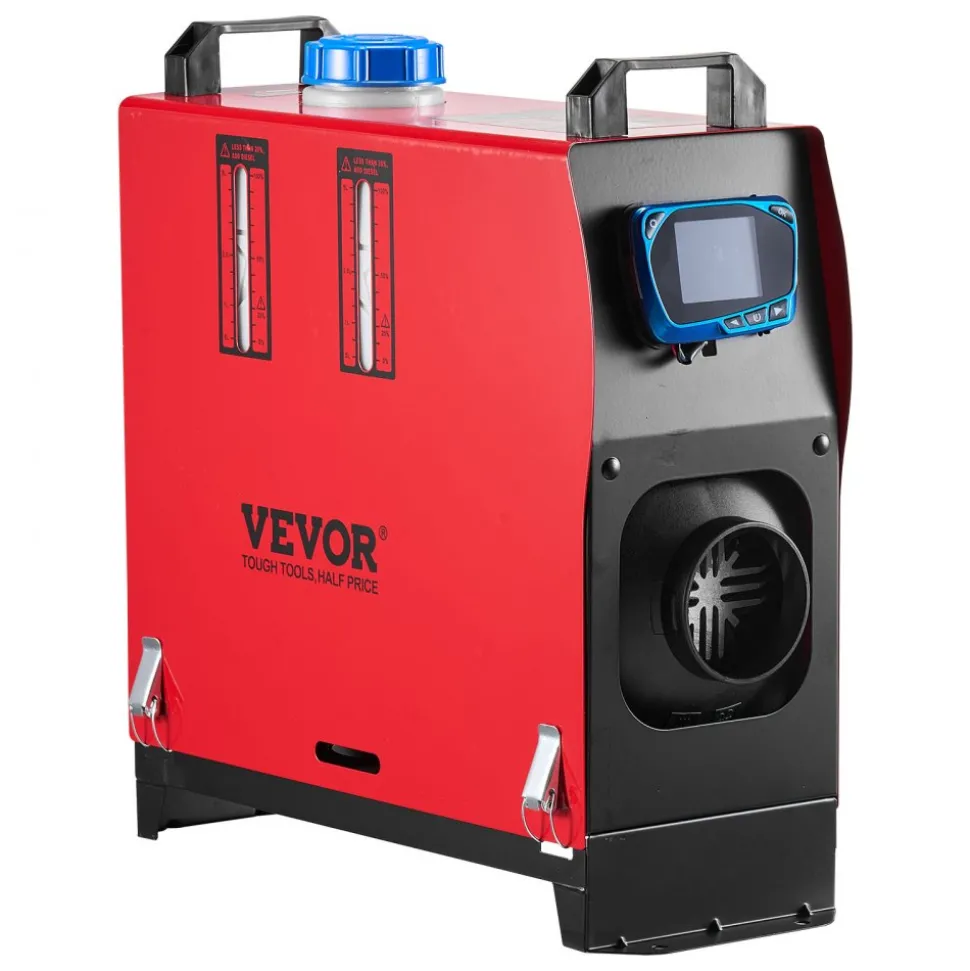 VEVOR Diesel Air Heater, 8 kW DC12-24V, Fast Heating Diesel Parking Heater with Remote Control and Blue LCD Switch, Low Noise, Pre-Heating Function, for RV, Truck, Camper, Van, Boat and Trailer