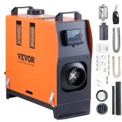 VEVOR Diesel Air Heater, 12V 5KW All-on-one Diesel Heater with Remote Control and LCD, 5L Fuel Tank Portable Diesel Parking Heater, Rapid Heating for RV Trailer Camper Van Boat