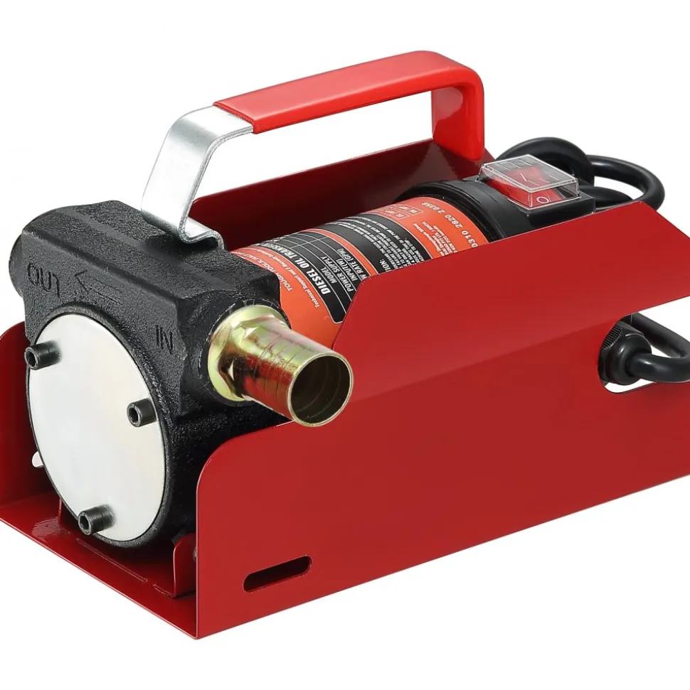 VEVOR Diesel Fuel Transfer Pump Kit 12V 10 GPM DC with Automatic Shut-off Nozzle Hose, Portable Electric Self-Priming Fuel Transfer Extractor Pump Kit for Diesel, Kerosene, Machine, Transformer Oil