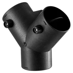VEVOR Diesel Heater Connector, 3 inch Diesel Heater Duct Connector Accessories, 3-Way Y Branch Diesels Heaters Air Vent Duct with 2 90° Rotatable Valves, Black Joint Connectors for 2KW 5KW 8KW Heaters