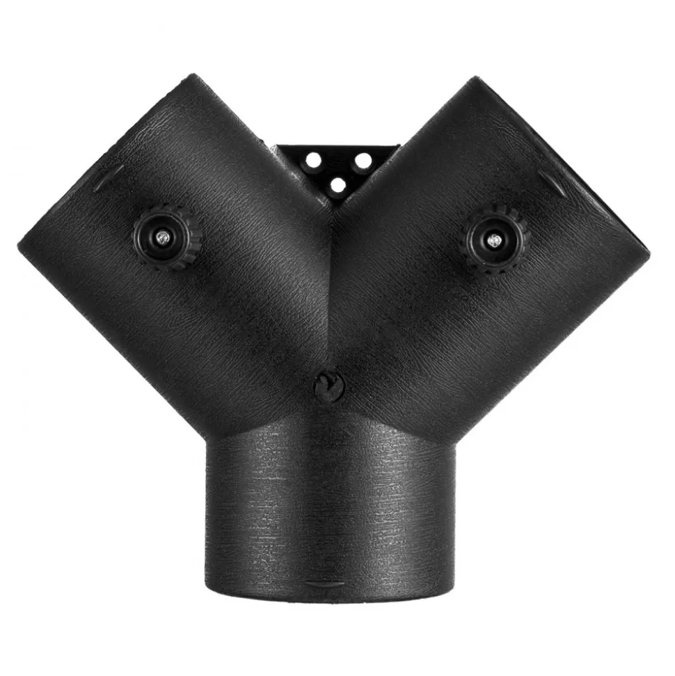 VEVOR Diesel Heater Connector, 3 inch Diesel Heater Duct Connector Accessories, 3-Way Y Branch Diesels Heaters Air Vent Duct with 2 90° Rotatable Valves, Black Joint Connectors for 2KW 5KW 8KW Heaters
