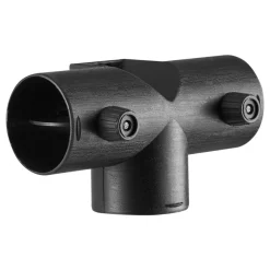 VEVOR Diesel Heater Connector, 2.32 inch Diesel Heater Duct Connector Accessories, T-shape 3 Way Air Vent Connectors with 2 90° Rotatable Valves, Black Joint Connectors for 2KW Diesels Heaters