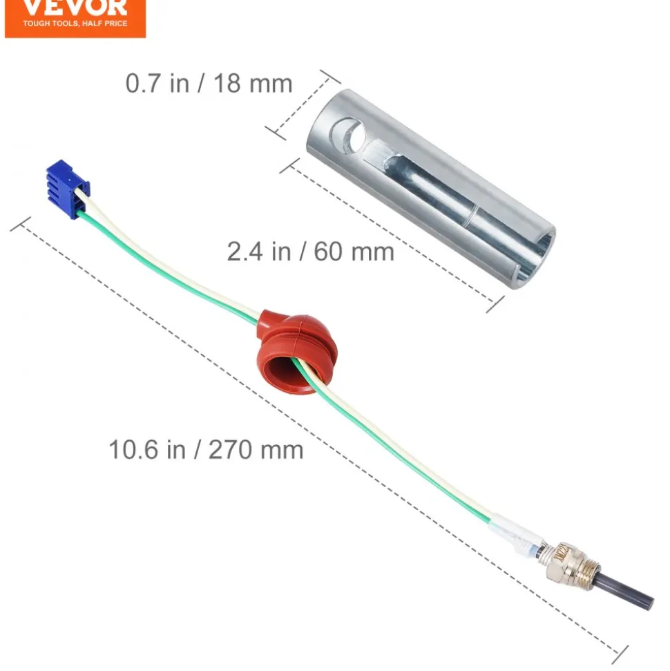VEVOR Diesel Heater Glow Plug Kit, Ceramic Glow Plug Repair Kit, Air Diesel Parking Heater Part with Removal Fitting Tool, Diesel Heater Rebuild Kit for 2KW/5KW/8KW Diesel Heater Replacement