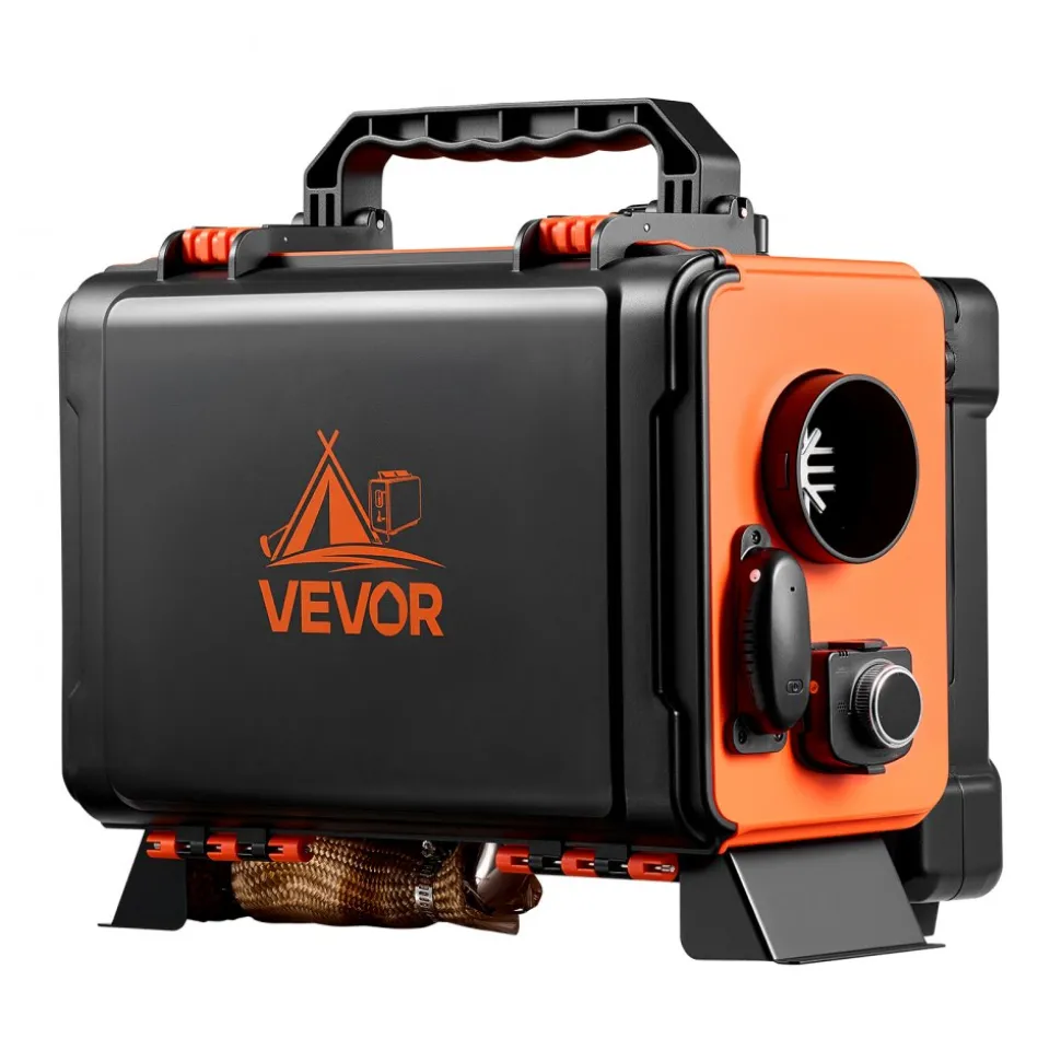 VEVOR Diesel Heater, 8KW, DC 12V/24V, All in One Portable Diesel Air Heater with Remote Control and LCD Screen, Fast Heating Low Noise, 1.2 Gal Fuel Tank for Trucks, Vans, RVs, Campers, and Garages