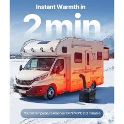 VEVOR Diesel Heater, 8KW, DC 12V/24V, All in One Portable Diesel Air Heater with Bluetooth APP Control, Remote Control and LCD Screen, 1.9 Gal Fuel Tank for Trucks, Vans, RVs, Campers, and Garages