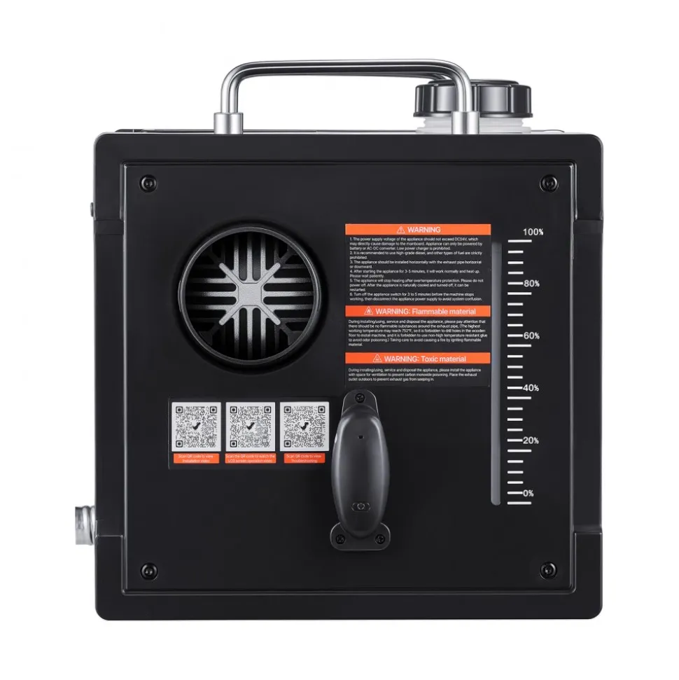 VEVOR Diesel Heater, 8KW, DC 12V/24V, All in One Portable Diesel Air Heater with Bluetooth APP Control, Remote Control and LCD Screen, 1.9 Gal Fuel Tank for Trucks, Vans, RVs, Campers, and Garages