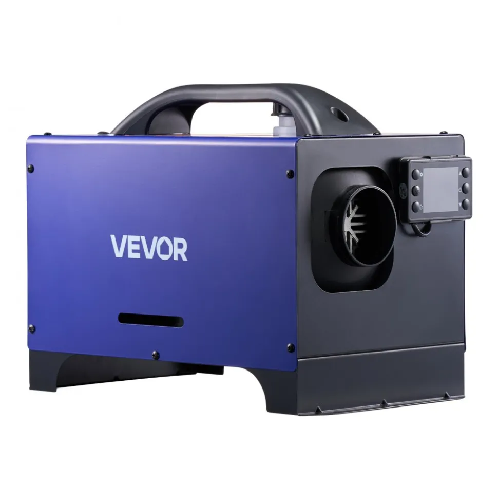 VEVOR Diesel Heater, 8KW, DC 12V/24V, All in One Portable Diesel Air Heater with Remote Control and LCD Display, Fast Heating Low Noise, 1.3 Gal Fuel Tank for Vehicles, RVs, Vans, Tractors and Trucks