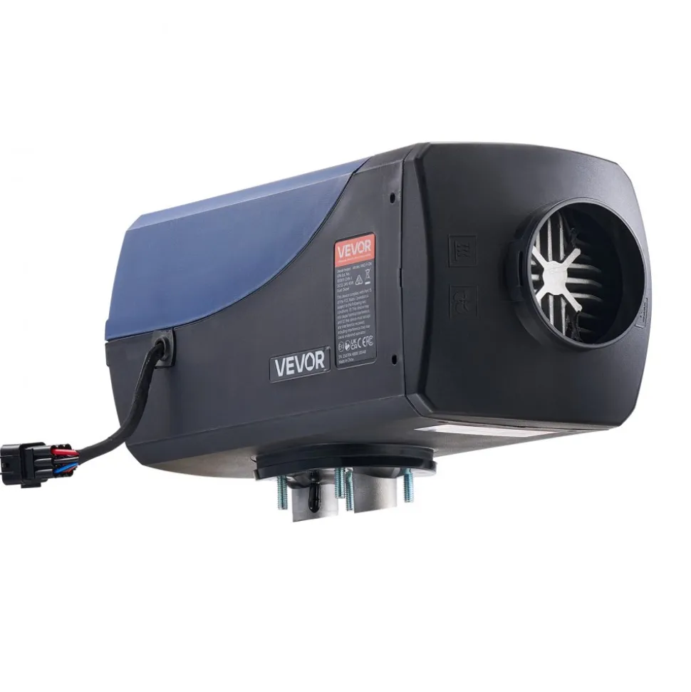 VEVOR Diesel Heater, 8KW, DC 12V/24V, Portable Diesel Air Heater with Remote Control and LCD Screen, Fast Heating Low Noise, 2.6 Gal Large Fuel Tank for Vehicles, Vans, RVs, Campers, and Trucks