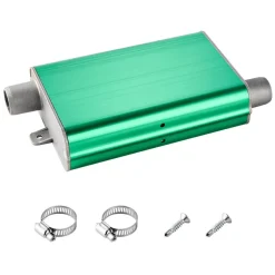 VEVOR Diesel Heater Muffler, 0.94 inch Diesel Heater Muffler Upgrade, Parking Heaters Mufflers Fit with 2 Clamps and Screws, Aluminum Alloy Parking Heaters Noise Reducer for 2KW 5KW 8KW Heaters