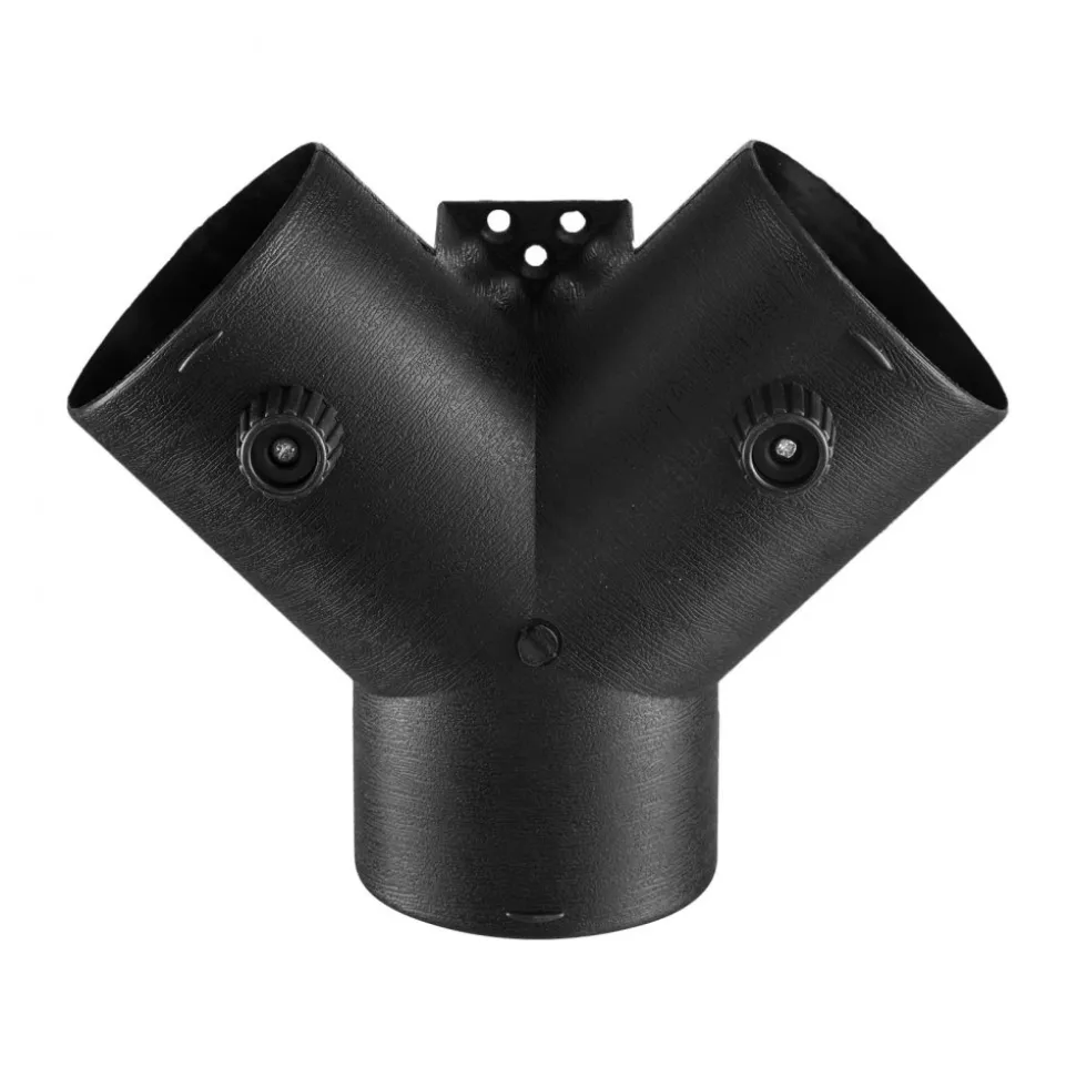 VEVOR Diesel Heater Pipe Duct Vent Kit, 3-inch Heater Pipe Warm Air Outlet Vent Set with Y-Shaped Connector & Air Duct Clamps, Parking Heaters Air Ducts Vent Kit for 5KW 8KW Diesel Heaters, Black