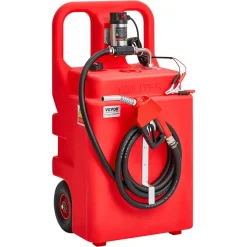 VEVOR Diesel Transfer Tank, 32 Gallon, Portable Kerosene Tank with 12V DC 10GPM Electric Transfer Pump, 13 ft Delivery Hose & Self-sealing Nozzle, Compatible with Diesel & Kerosene