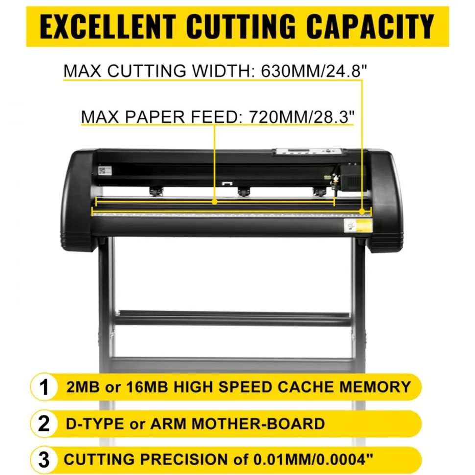 VEVOR Digital Clamshell 15" X 15" (38 X 38cm) Heat Transfer Press + 28 Inch Vinyl Cutter Machine Kit Software