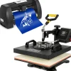 VEVOR Digital Clamshell 15" X 15" (38 X 38cm) Heat Transfer Press + 14 Inch Vinyl Cutter Machine Kit Software