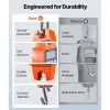 VEVOR Digital Crane Scale, 660 lbs/300 kg Max Capacity, Handheld Hanging Scale with Cast Aluminum Case & LCD Display, 0.1 lbs Division & 3 Unit Switch, Portable Design for Farm Hunting Fishing, Orange