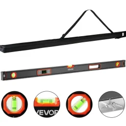 VEVOR Digital Level, 48 in Length, Magnetic Electronic Level with LED Backlit Display, 360° Electronic Leveler Tool with 0°/45°/90° Bubble Vials, IP54 Rating for Construction Carpentry Home Renovation