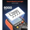 VEVOR Digital Multimeter, 6000-Count TRMS DC/AC Voltmeter Current Tester, Auto-Ranging Multimeter for Current Voltage Resistance Capacitance Temperature Diodes Continuity Low Impedance Measurment