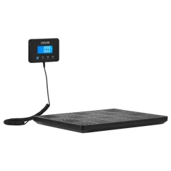 VEVOR Digital Postal Scale, 0.7 oz/3.5 oz Dual Accuracy, 660 lbs Commercial Weight Scale with Hold/Tare Function & LCD Display, Fit for Packages, Postage, Luggage, Battery & Charging Cable Included