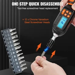 VEVOR Digital Torque Screwdriver, 1/4