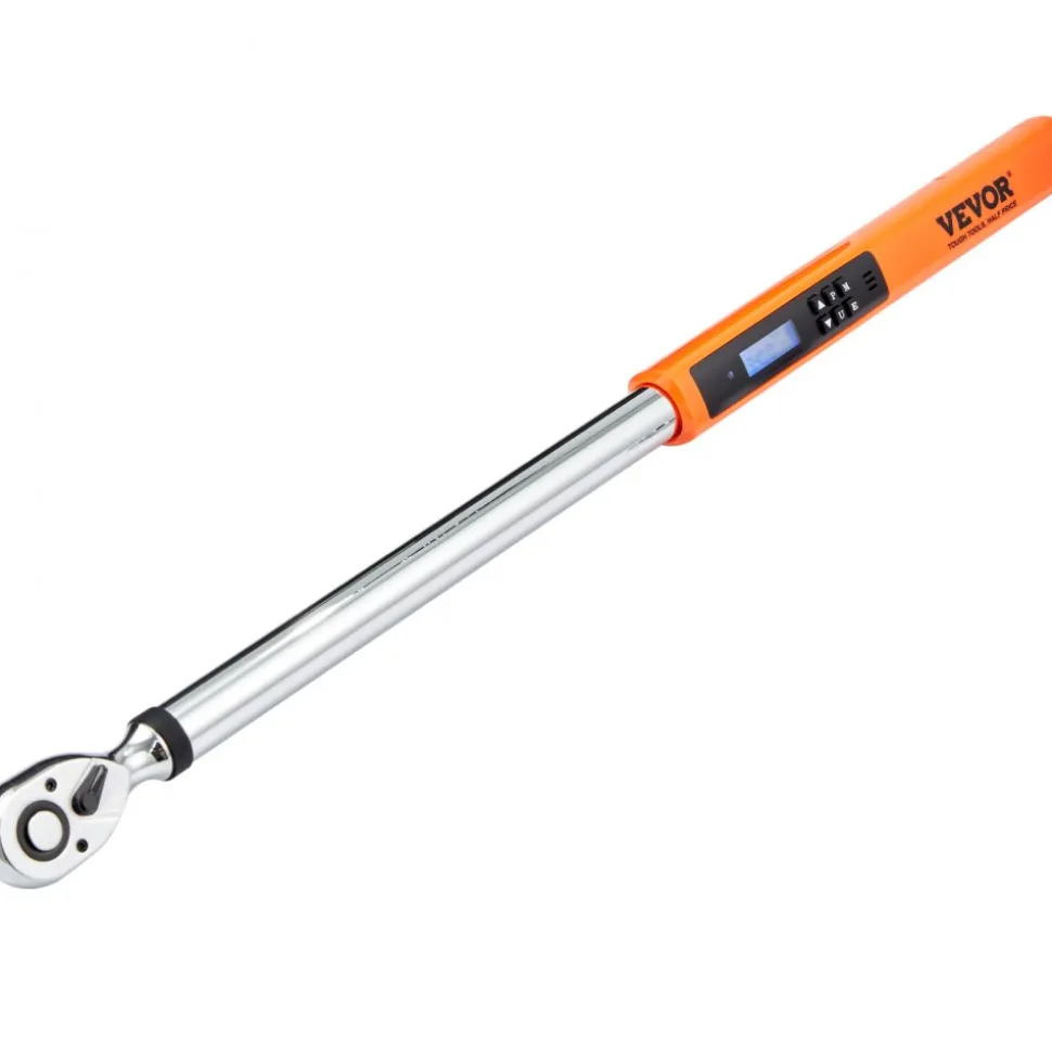 VEVOR Digital Torque Wrench, 1/2" Drive Electronic Torque Wrench, Torque Wrench Kit 25-250ft.lb/34-340n.m Torque Range Accurate to ±2%, 3-Mode Adjustable Torque Wrench Set with LED Buzzer Calibration