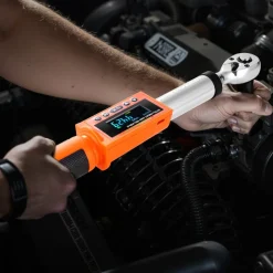 VEVOR Digital Torque Wrench, 3/8 Inch Drive, 0-99.57 lbf-ft / 0-135 N.m, 72-Tooth, ±2% High Accuracy Electronic Torque Wrench with Preset Value, Buzzer and LED Notification, for Automotive Motorcycle