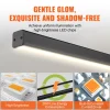 VEVOR Dimmable Linear Pendant Light, 20W, 47 in LED Linear Light Fixture Chandelier with Acrylic Lampshade 3000K / 4000K / 6500K Color Temperature Adjustable Height, for Dining Room Kitchen Island
