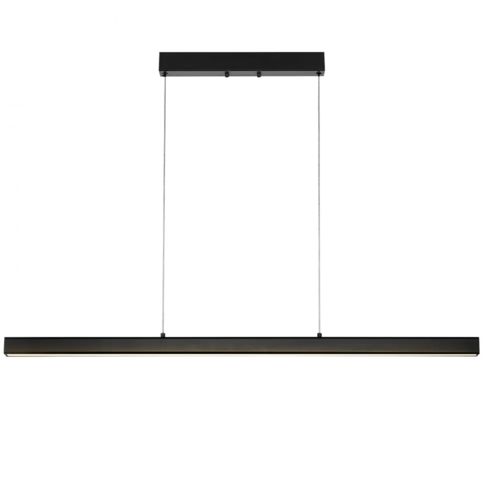 VEVOR Dimmable Linear Pendant Light, 20W, 47 in LED Linear Light Fixture Chandelier with Acrylic Lampshade 3000K / 4000K / 6500K Color Temperature Adjustable Height, for Dining Room Kitchen Island