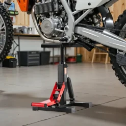 VEVOR Dirt Bike Lift Stand, Motorcycle Jack Lift Stand 1200lbs Capacity and Hydraulic Lift Operation, Hoist Table Adjustable Height 9.8