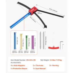 VEVOR Dirt Bike Tire Changing Tool Kit, Fits for Motocross Enduro 16