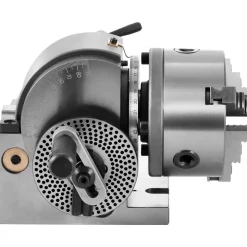 VEVOR Dividing Head BS-0 5Inch 3 Jaw Chuck Dividing Head Set Precision Semi Universal Dividing Head for Milling Machine Rotary Table Tailstock Milling Set (5 Inch Chuck)