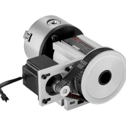 VEVOR Dividing Head, K11-100mm 3-Jaw Chuck, CNC Router Milling Machine Rotational Axis 4th Axis A Axis Indexing Head, 2.6