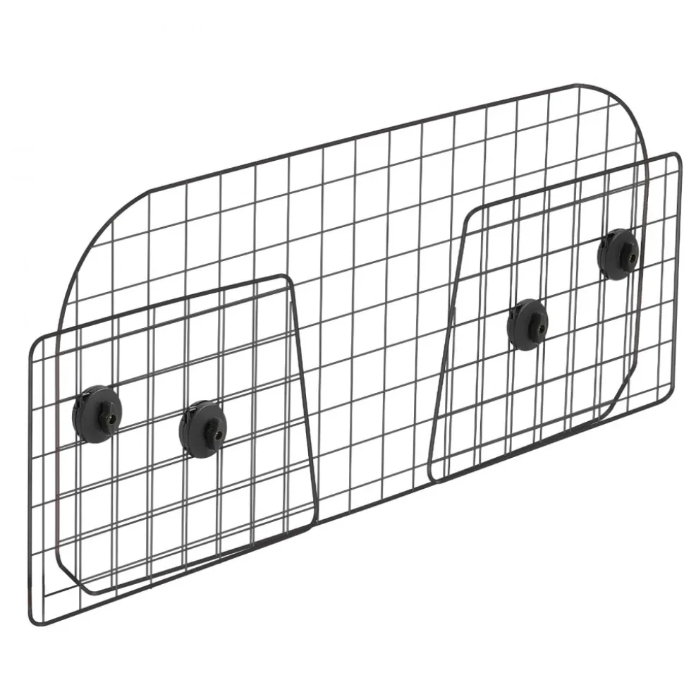 VEVOR Dog Car Barrier, 38"-66.3" Adjustable Car Divider for Trunk Cargo Area, Universal-Fit Back Seat Heavy-Duty Wire Mesh Dogs Separator Guard Net, Vehicle Pet Barrier for Sedans, Trucks and SUVs