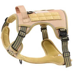 VEVOR Dog Harness for Large Dogs, No Pull Tactical Dog Harness Adjustable Pet Vest, with Handle, Metal Rings, Buckles, Reflective Stitching Nylon Oxford Fabric, for Training, Walking, and Hiking