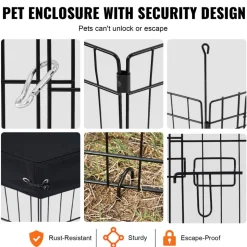 VEVOR Dog Playpen, 8 Pcs 30