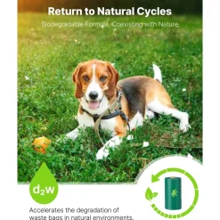 VEVOR Dog Poop Bags, 270 Counts 13 x 9 in, Sturdy & Thick Pet Waste Bags, Biodegradable HDPE Waste Bag Refill Rolls, Lavender Scented, Leak-Proof Trash Bag for Doggie Cat Pet, Dispenser Not Included