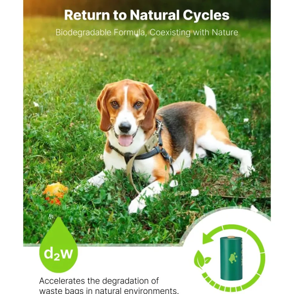 VEVOR Dog Poop Bags, 270 Counts 13 x 9 in, Sturdy & Thick Pet Waste Bags, Biodegradable HDPE Waste Bag Refill Rolls, Leak-Proof Unscented Trash Bag for Doggie Cat Pet, Dispenser Not Included