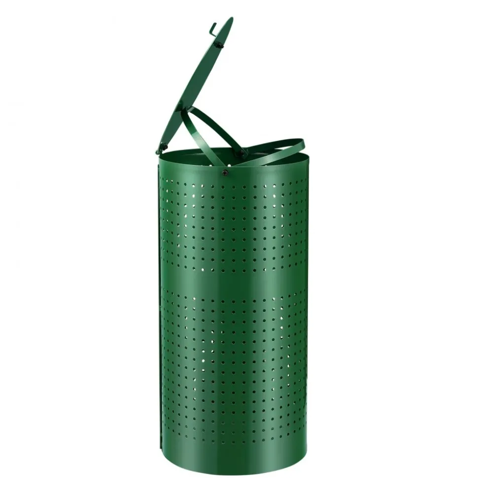 VEVOR Dog Poop Trash Can with 50 Liner Bags, 11.5 Gallons Outdoor Dog Waste Bin with Lid & Liner Clip for Pet Waste Station, Dog Waste Disposal Container for Garden Backyard Park