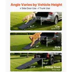 VEVOR Dog Ramp for Cars, 63