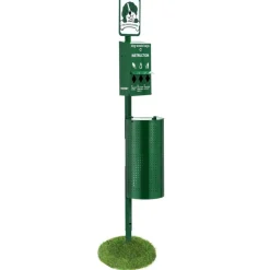 VEVOR Dog Waste Station, Commercial Dog Poop Station, 11.5 Gallons Pet Waste Bin with 50 Can Liners, Bag Dispenser & 600 Waste Bags, Outdoor Dog Waste Disposal System for Backyard