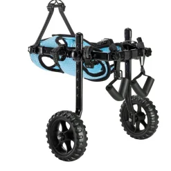 VEVOR Dog Wheelchair for Back Legs, Adjustable 2 Wheels Pet Wheelchair, Lightweight Dog Cart with Shock-Absorbing Wheels, Mobility Support Wheel Chair for Disabled Injured Dogs up to 22lbs , X-Small