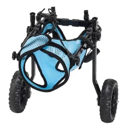 VEVOR Dog Wheelchair for Back Legs, Adjustable 2 Wheels Pet Wheelchair, Lightweight Dog Cart with Shock-Absorbing Wheels, Mobility Support Wheel Chair for Disabled Injured Dogs up to 22lbs, Small