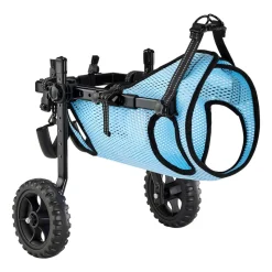 VEVOR Dog Wheelchair for Back Legs, Adjustable 2 Wheels Pet Wheelchair, Lightweight Dog Cart with Shock-Absorbing Wheels, Mobility Support Wheel Chair for Disabled Injured Dogs up to 22lbs, Medium
