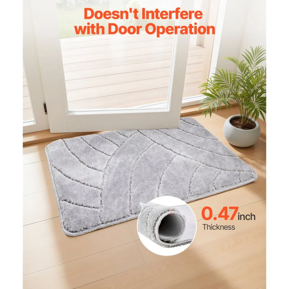 VEVOR Door Mat, 29.53 x 17.72 Inch, Front Door Mat Outside Entrance with Non-slip Rubber Backing, Dirt-Resistant & Absorbent, Easy to Clean, Low-Profile Doormat for for Entryway, Patio, Porch, Beige
