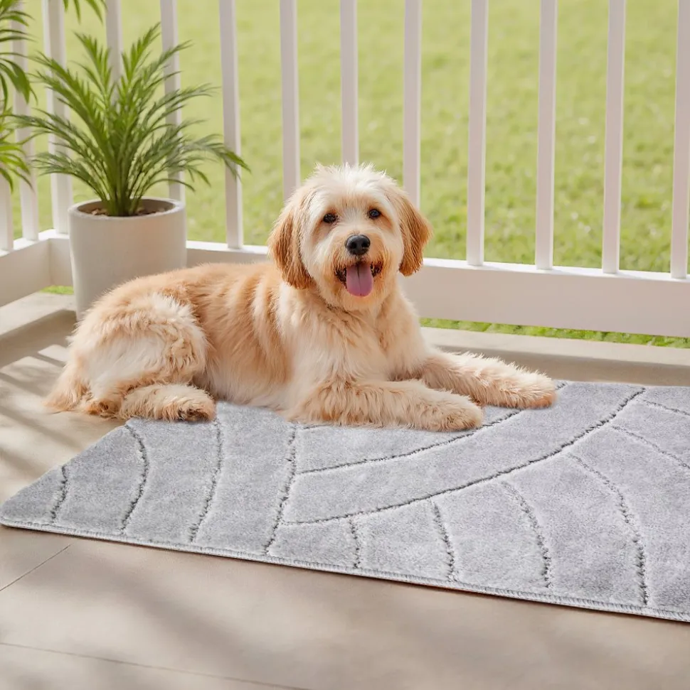 VEVOR Door Mat, 29.53 x 17.72 Inch, Front Door Mat Outside Entrance with Non-slip Rubber Backing, Dirt-Resistant & Absorbent, Easy to Clean, Low-Profile Doormat for for Entryway, Patio, Porch, Beige